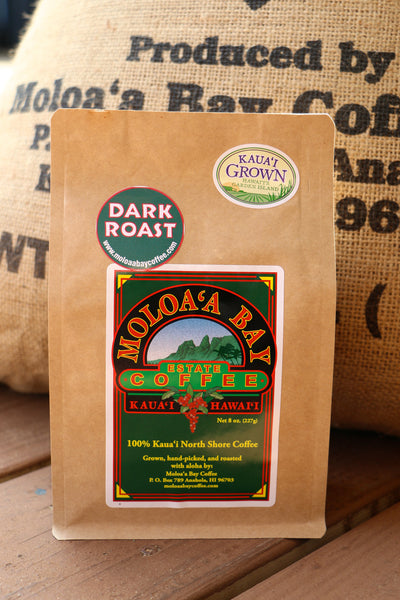 Moloaʻa Bay Coffee Dark Roast - 8 oz bag